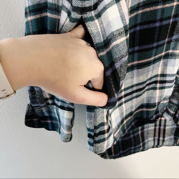 Madewell Flannel Sunday Shirt in Cronston Plaid Sz XS button down - Picture 7 of 11